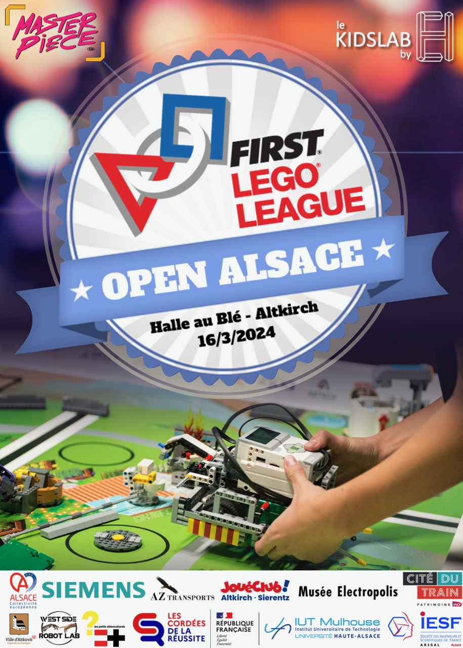 Challenge robotique First Lego League – Open Alsace – 16 mars 2024